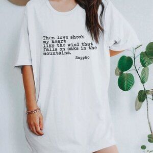 Poet Shirt Feminist Shirt Sapphic Shirt Bookcore Shirt Literary Shirt